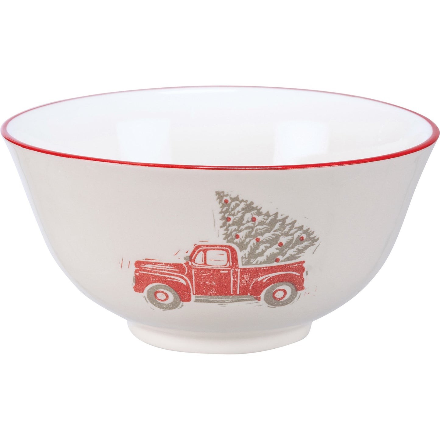Red Tree Farm Truck Bowl