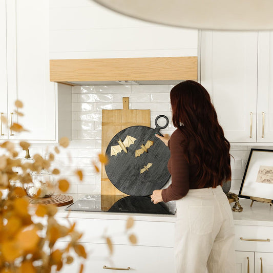 Gold & Black option- Bat Wall Decor - Set of 3