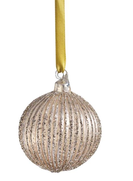 Shimmering Charm Glass Ornament