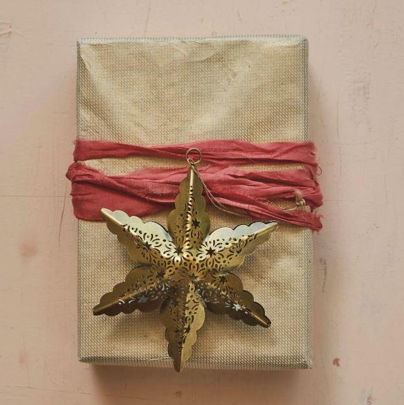 Star Ornament Antique Brass Finish