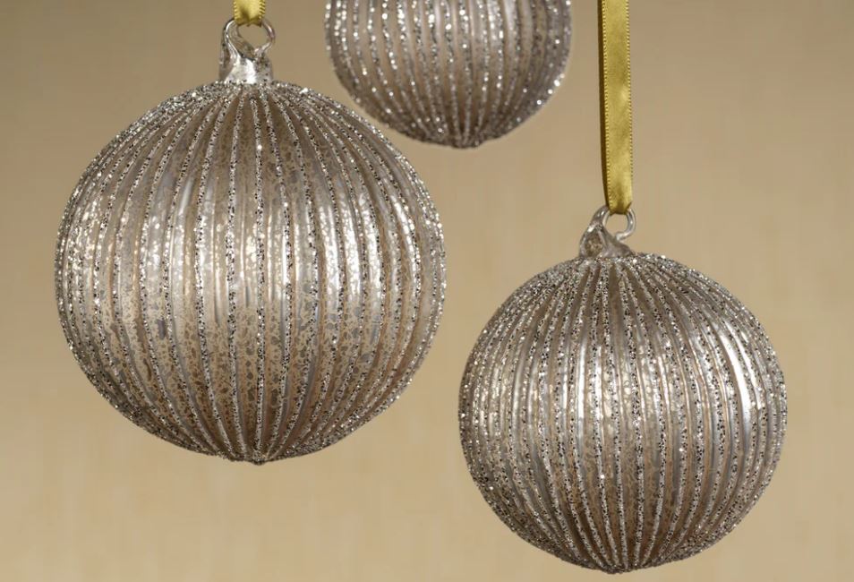 Shimmering Charm Glass Ornament