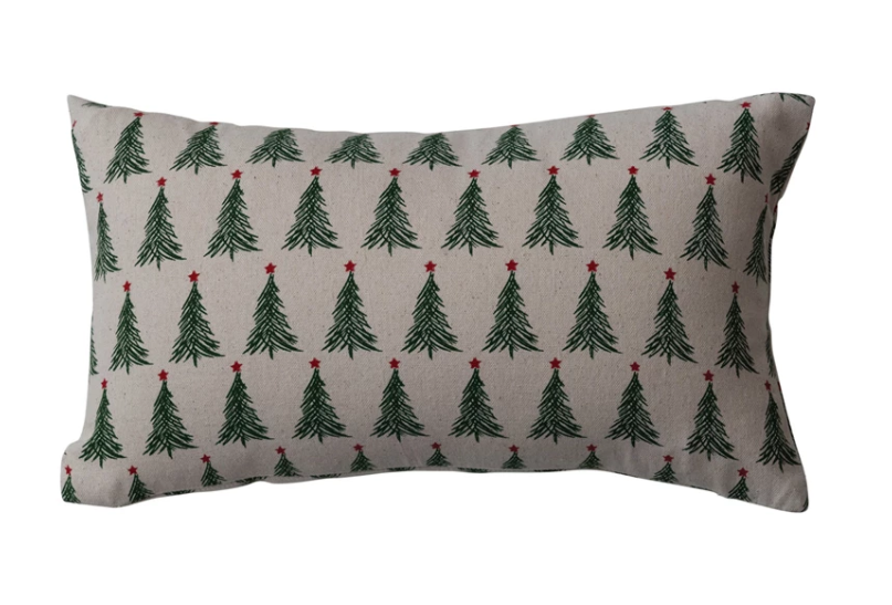 Christmas Tree Lumbar Pillow