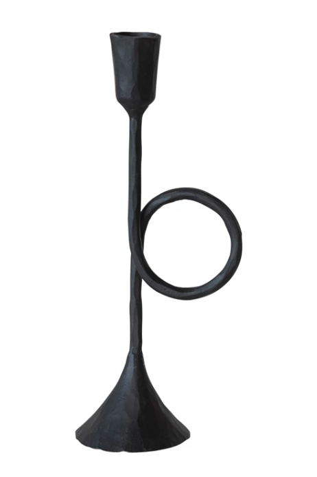 Set of 2 - Hand Forged Black Taper