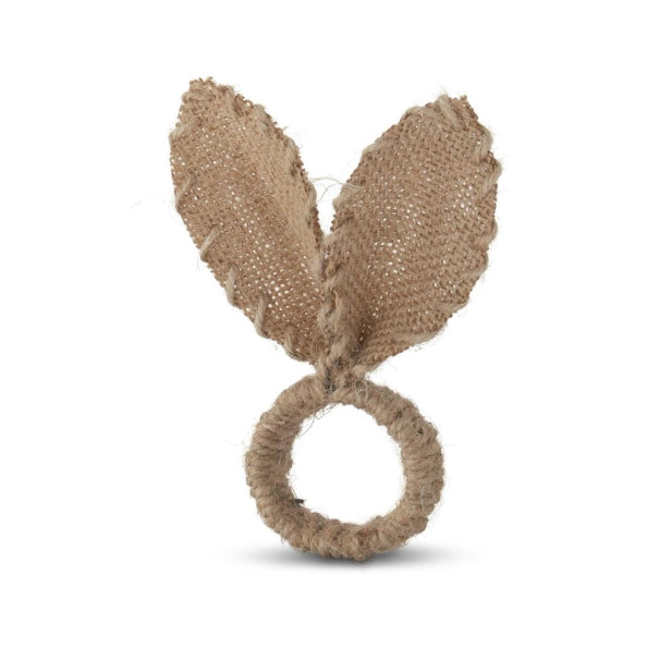 Burlap Easter Bunny Ears Napkin Ring