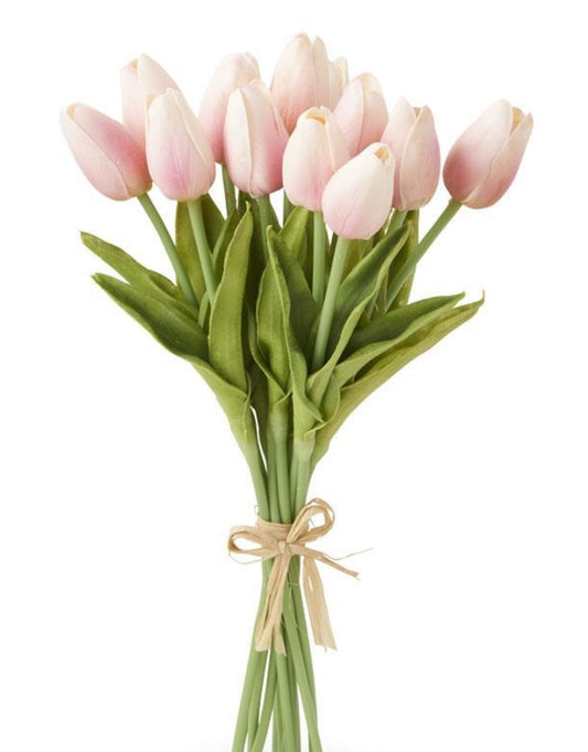 Pink Real Touch Tulip Bundle 13" - 12 Stems