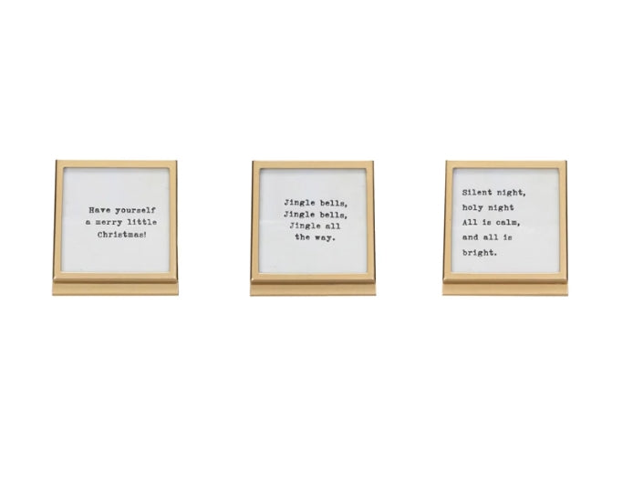 Framed Easel with Saying - 3 Styles