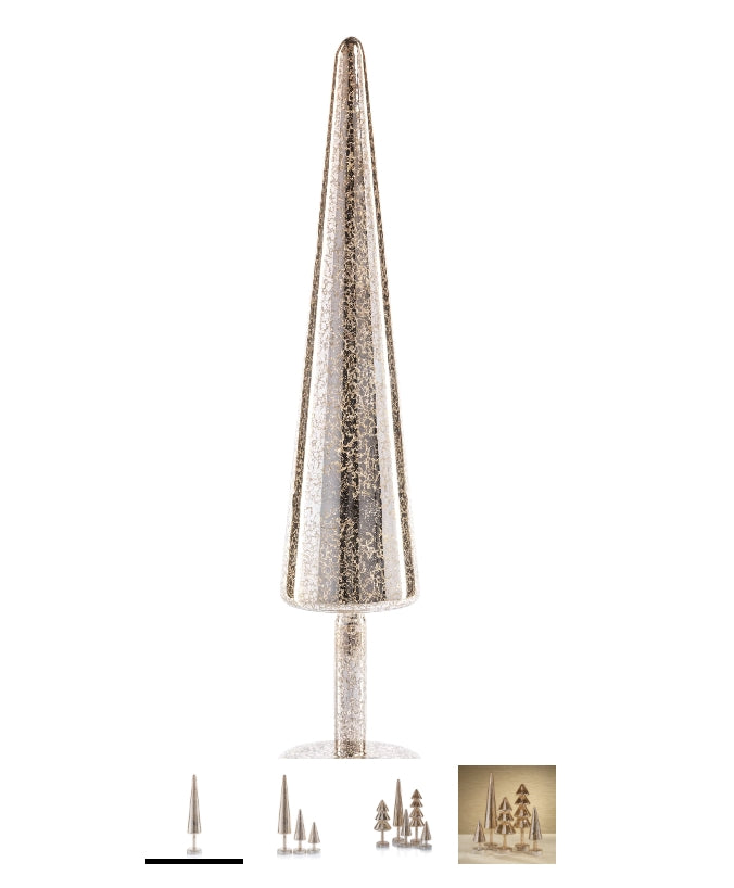 Noel Sparkle Spruce LED Gold Tree - 3 Sizes