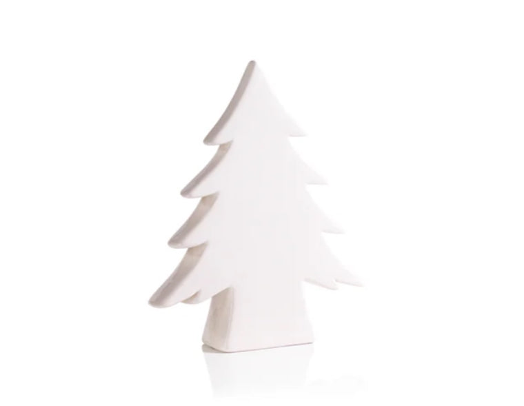 Teton White Ceramic Tree - 3 Sizes