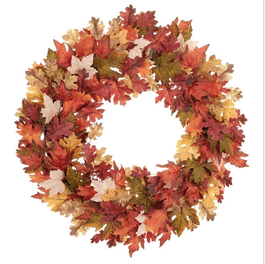 Maple/Oak Leaf Wreath - 32"