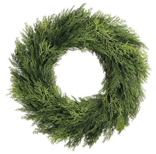Ultra Deluxe Mixed Cedar Wreath - 30"