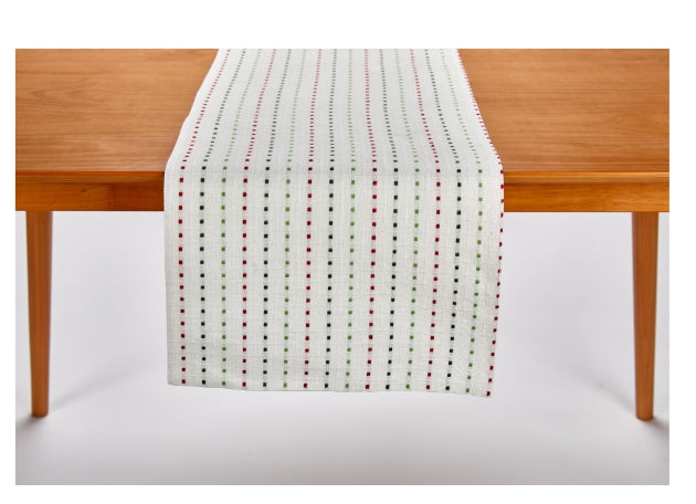 Holiday Pick Stitch Table Runner - 72"