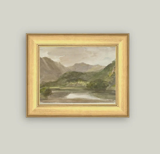The Lake Framed Art - 11"x9"