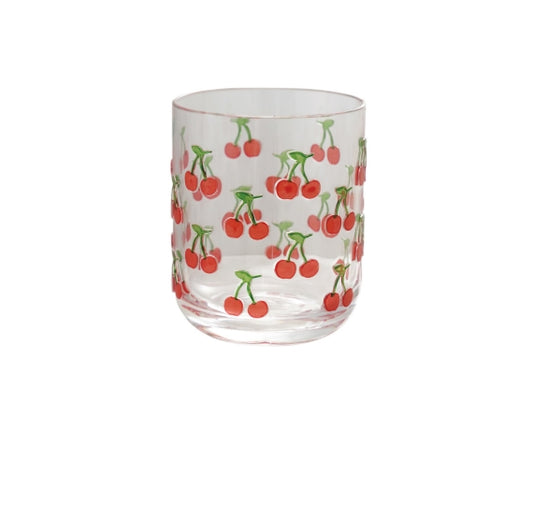 Cherry Acrylic 14 oz Drinking Glass