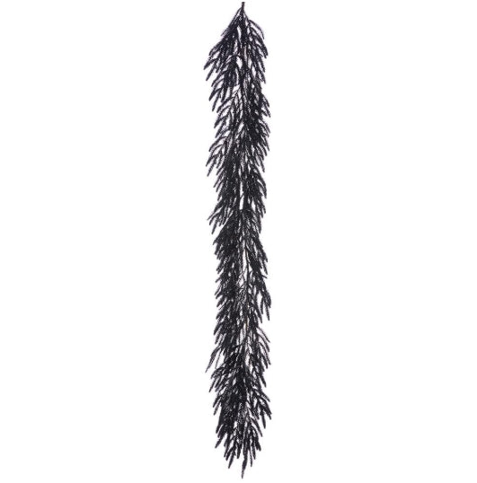 Flocked Willow Pone Garland - 6'