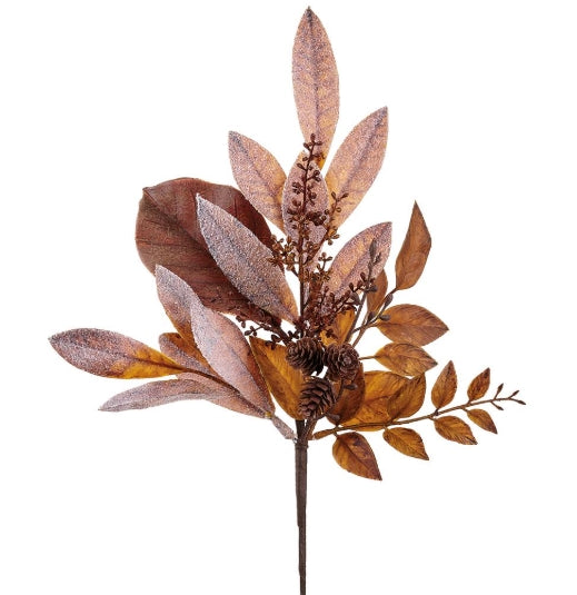 Pinecone Magnolia and Bay Leaf Pick - 16"