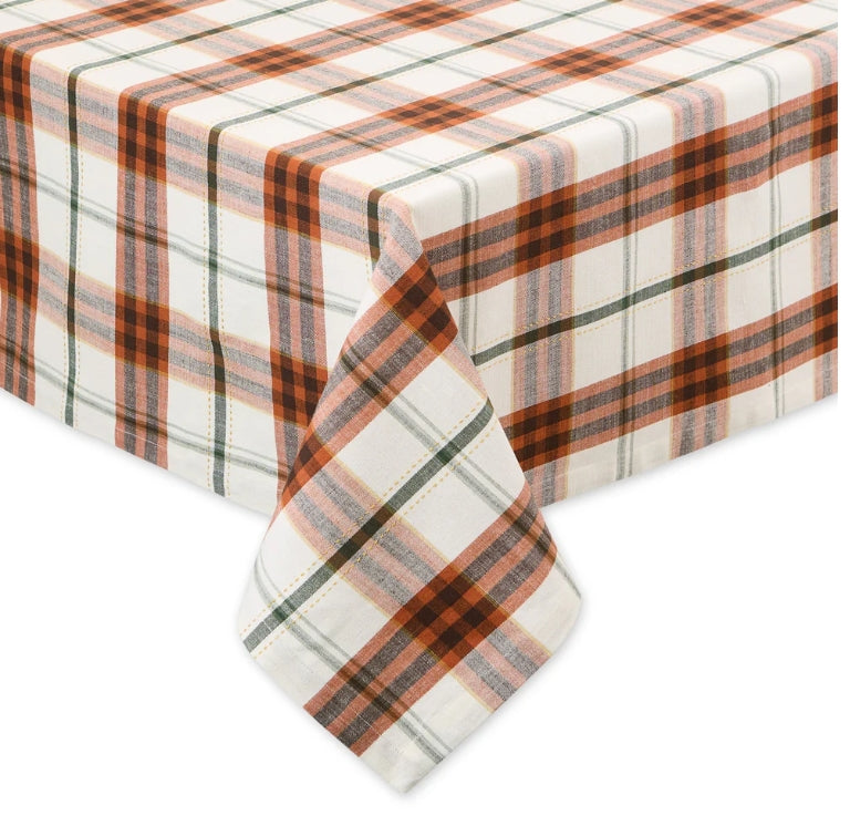 Autumn Plaid Tablecloth - 6"x80"