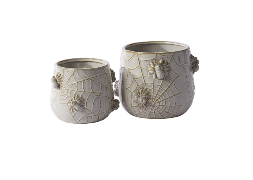 Cream Spider Pot - 2 Sizes