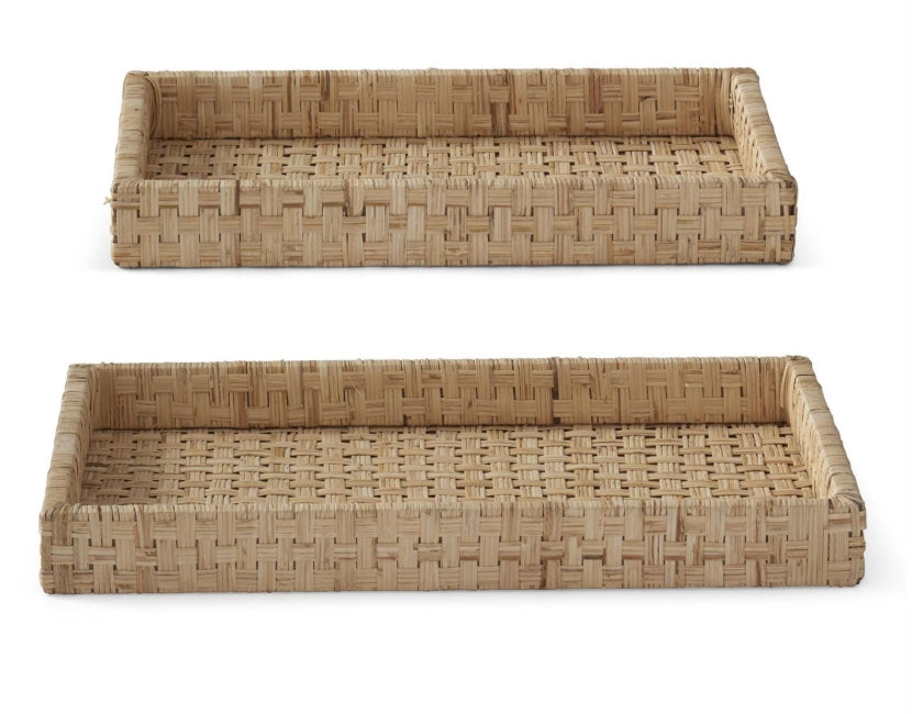Basket Wave Cane Tray - 2 Sizes