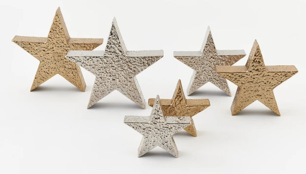 Metallic Star - 3 Sizes - 2 Colors