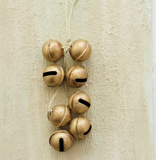 Gold Jingle Bell Cluster - 16"