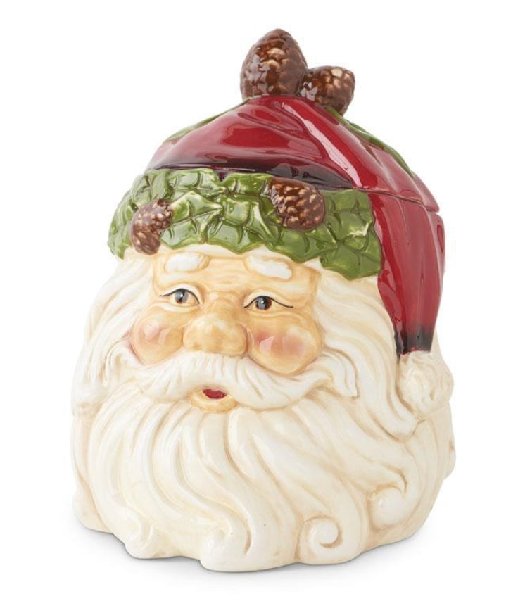 Vintage Santa Cookie Jar - 8"x7"