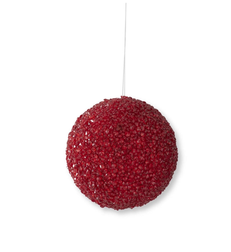 Red Icy Ornament - 2 Sizes
