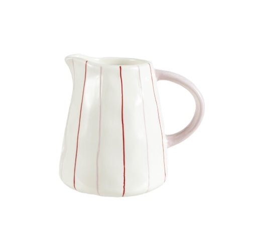 Striped Christmas Creamer - 4"x 3.5"