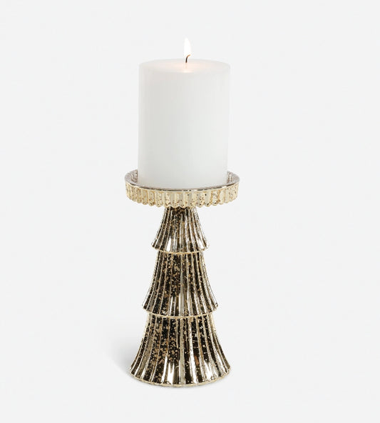 Gold Tree Glass Candle Holder -2 Sizes