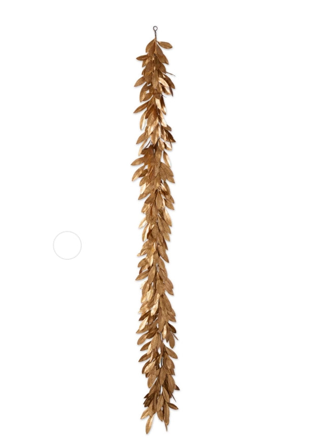 Gold Magnolia Leaf Garland - 72"