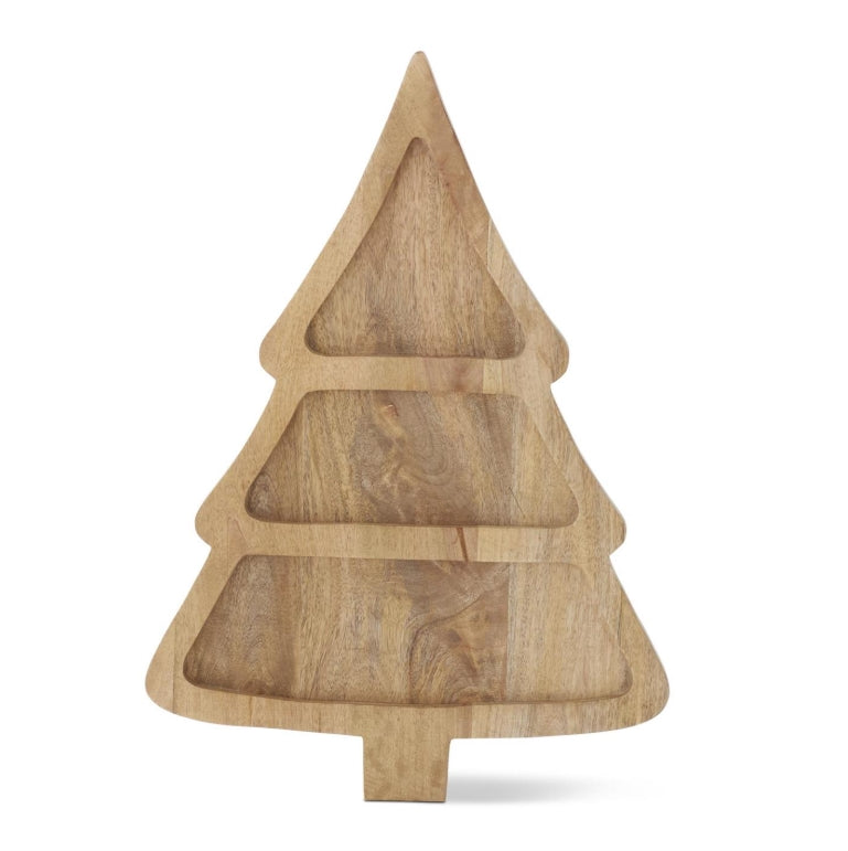 Wood Christmas Tree Tray - 24"