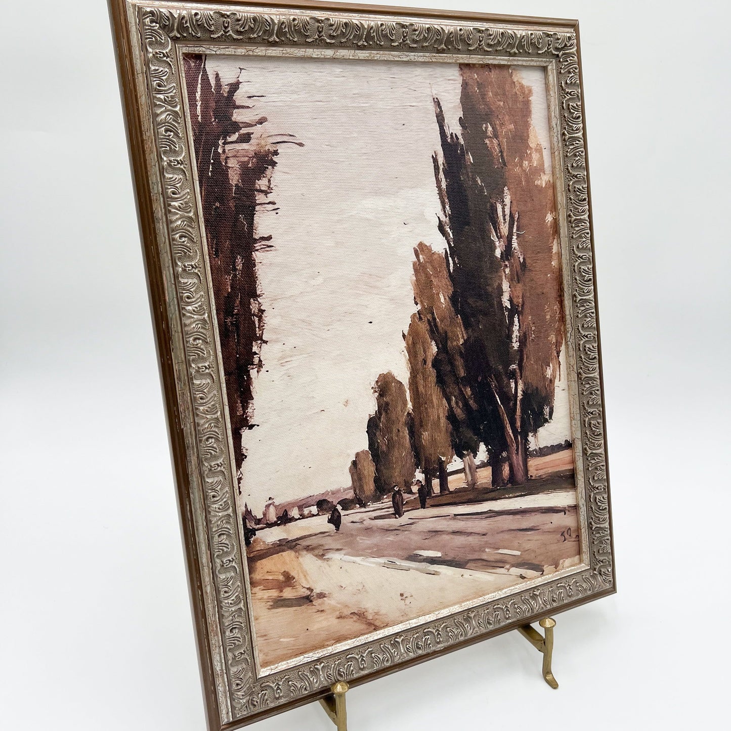 Autumn Tree Lane Framed Art