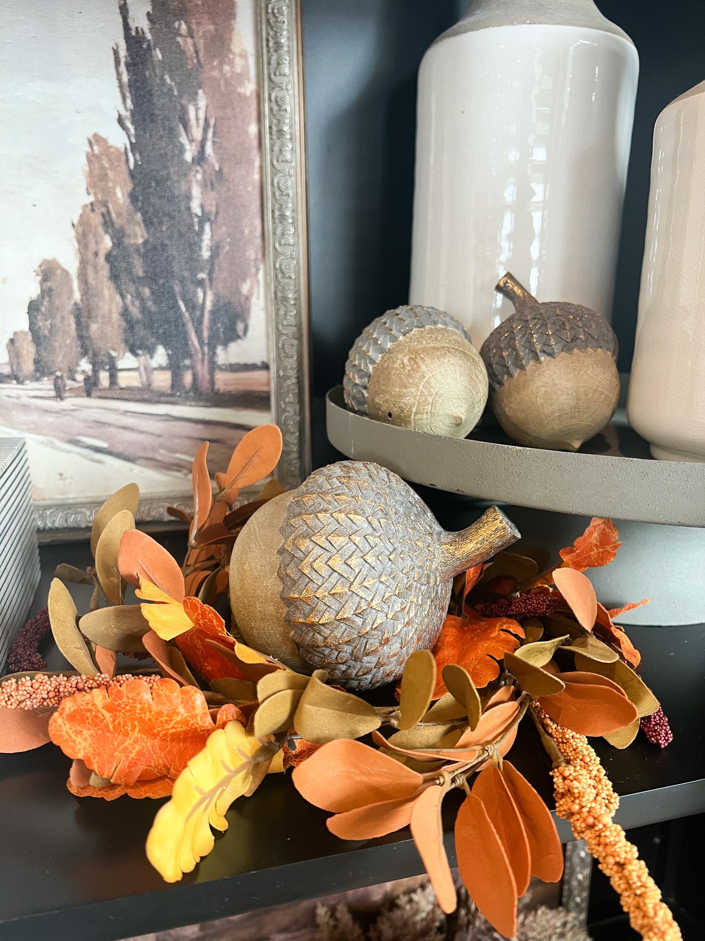 12” Fall Candle Wreath