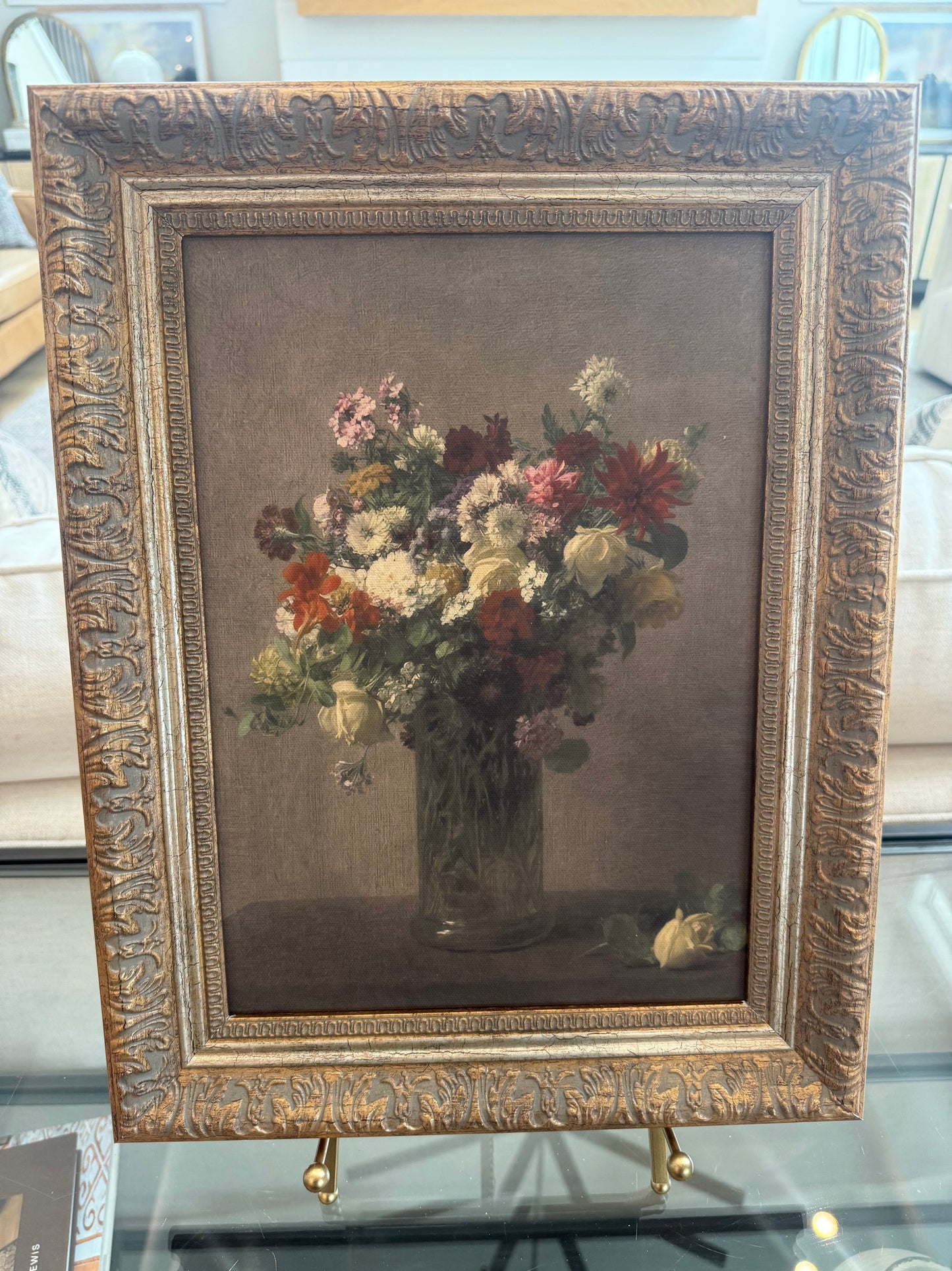 Normandy Flowers Framed Art - 4 Sizes