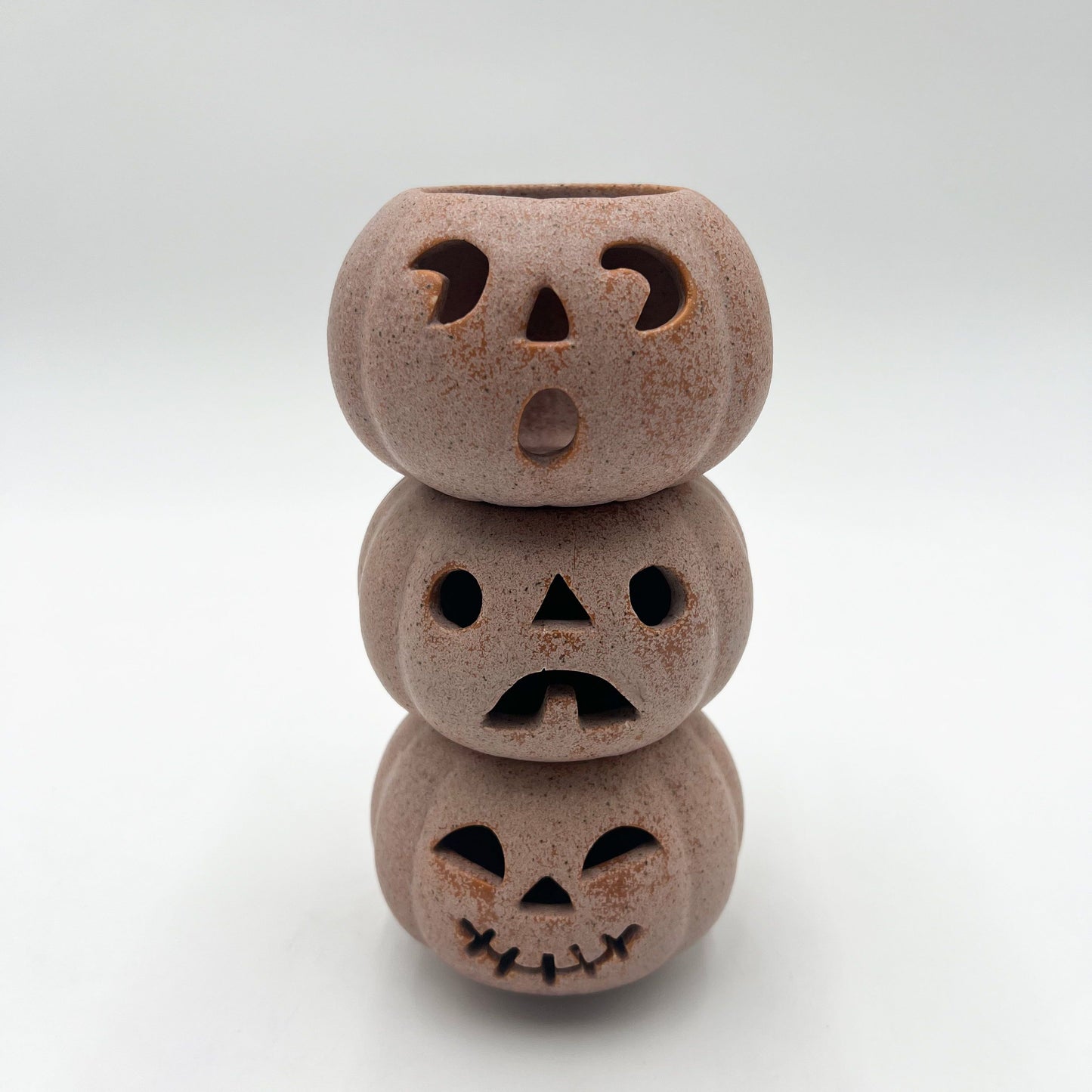 Grinning Pumpkin Votive Set of 3