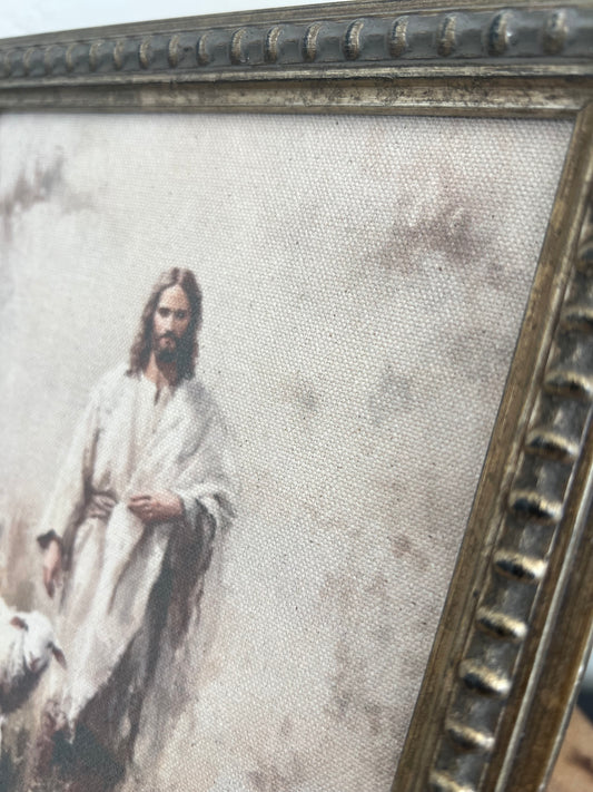 Christ with Lamb Canvas Art