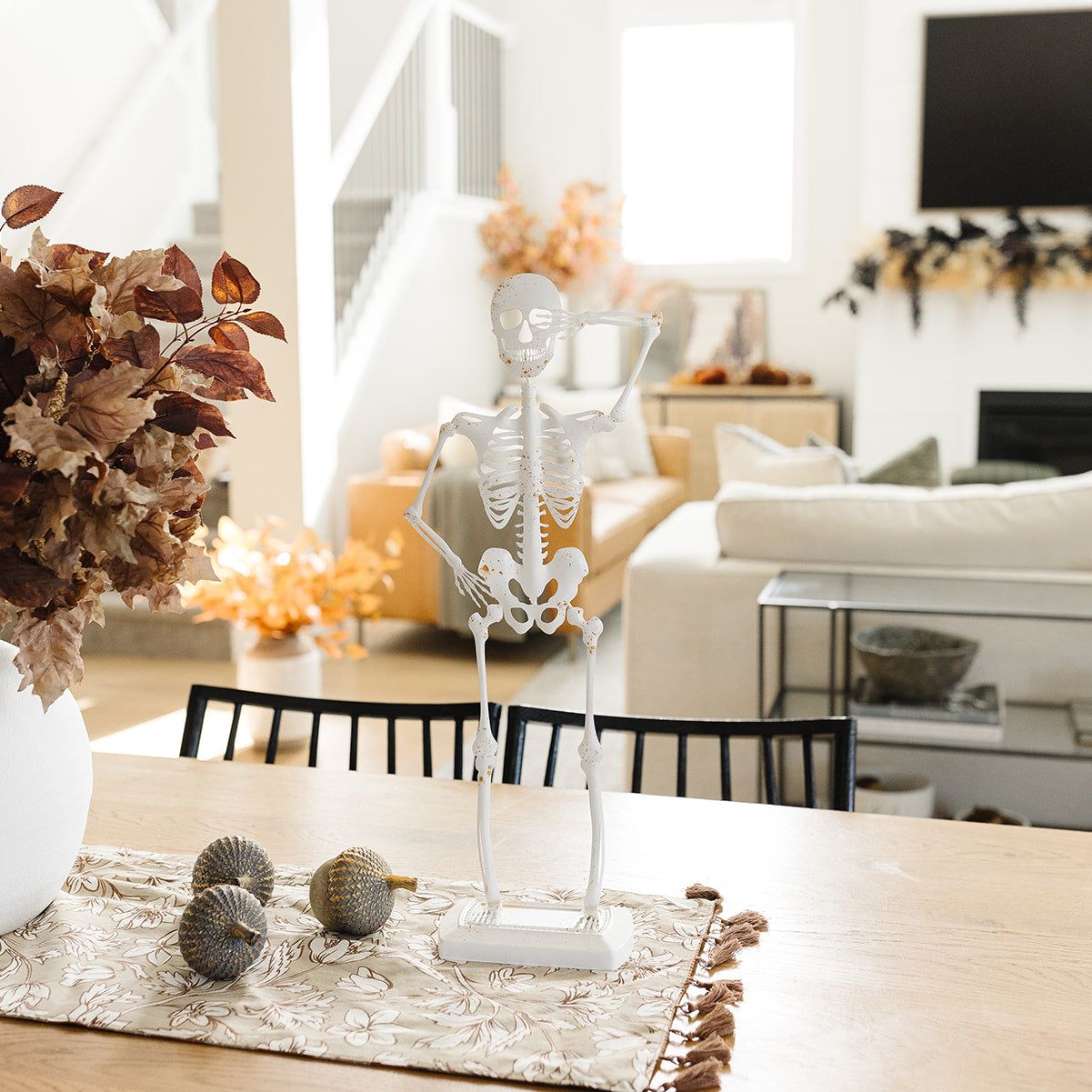 Rustic White Metal Skeleton