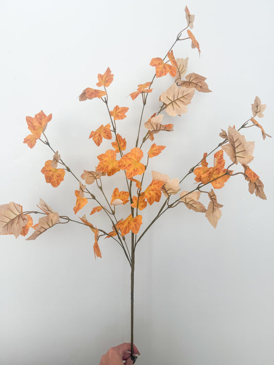 Maple Leaf Stem - Orange