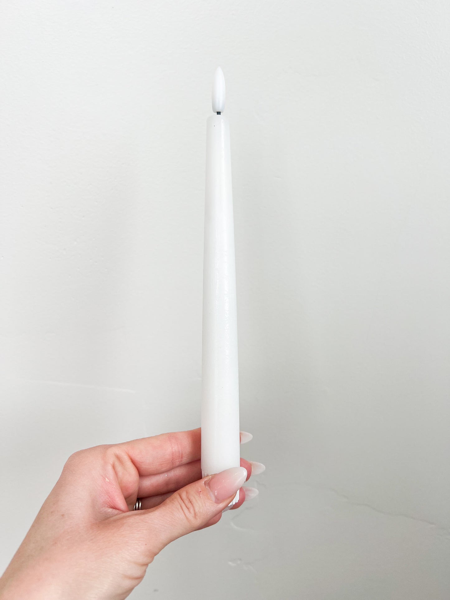 Flameless Taper Candle, medium - Set of 2 - 4 Colors