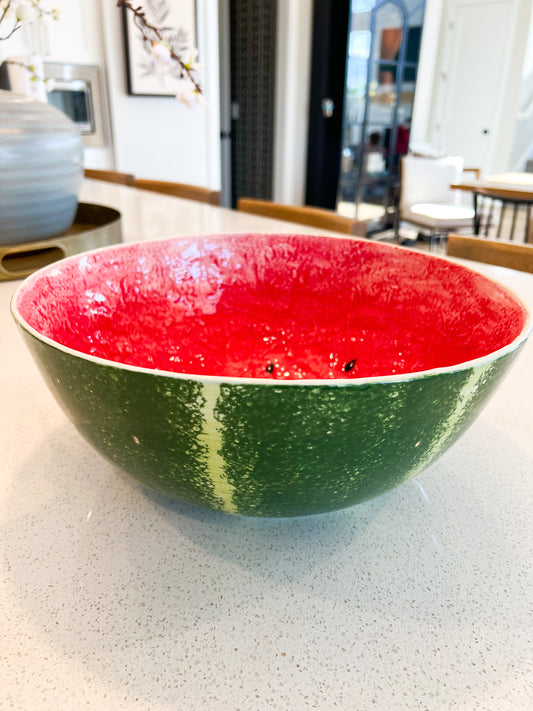 Watermelon Ceramic Bowl - 13"