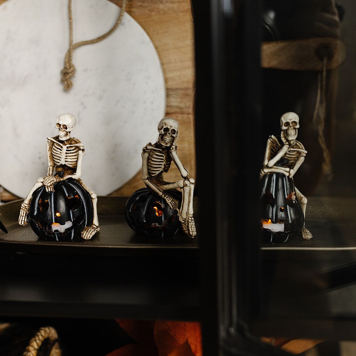 Skeleton on Jack o lantern LED - 3 Styles