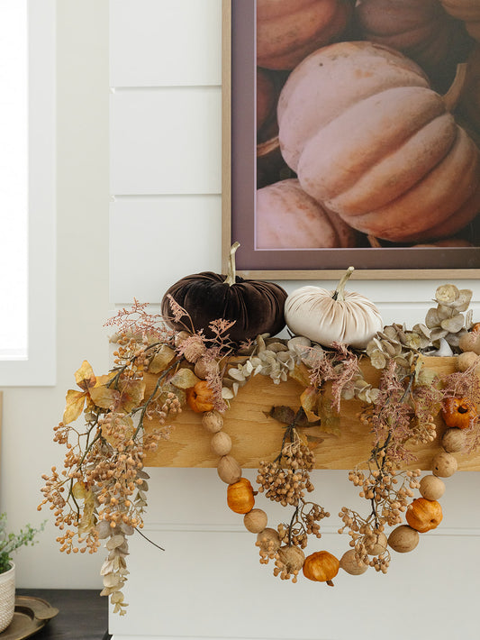 Brown Velvet Pumpkin