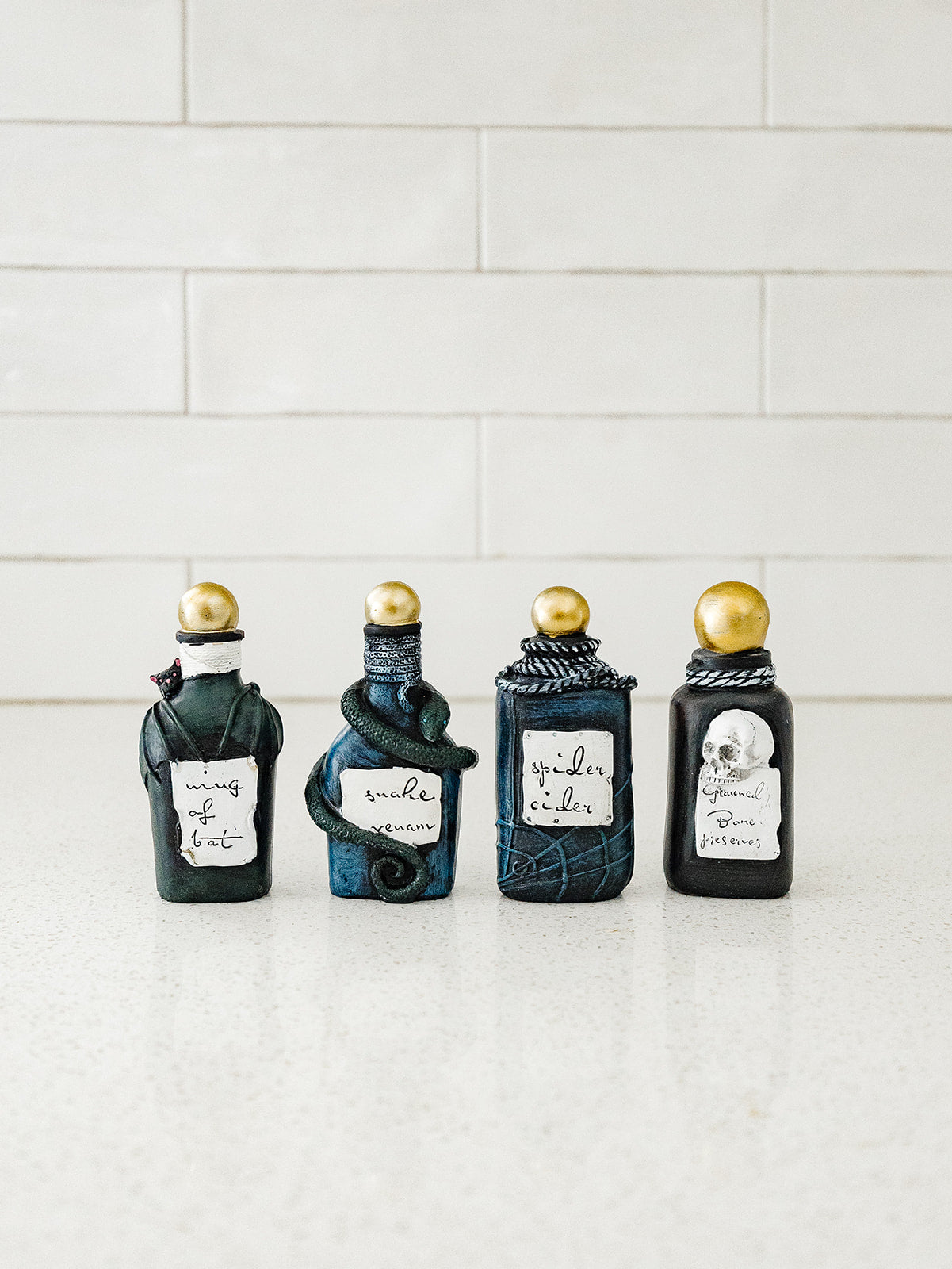 Mini Potion Bottles - Set of 4