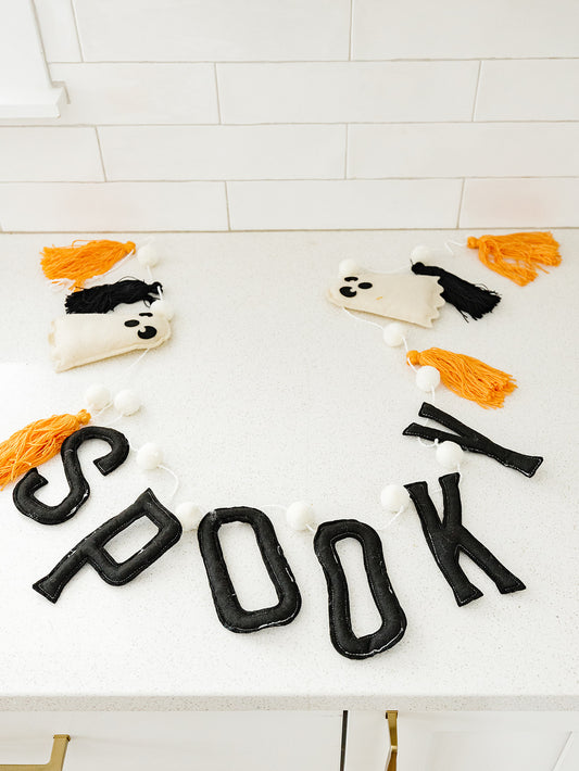 Spooky Ghost and Tassel Garland - 69"