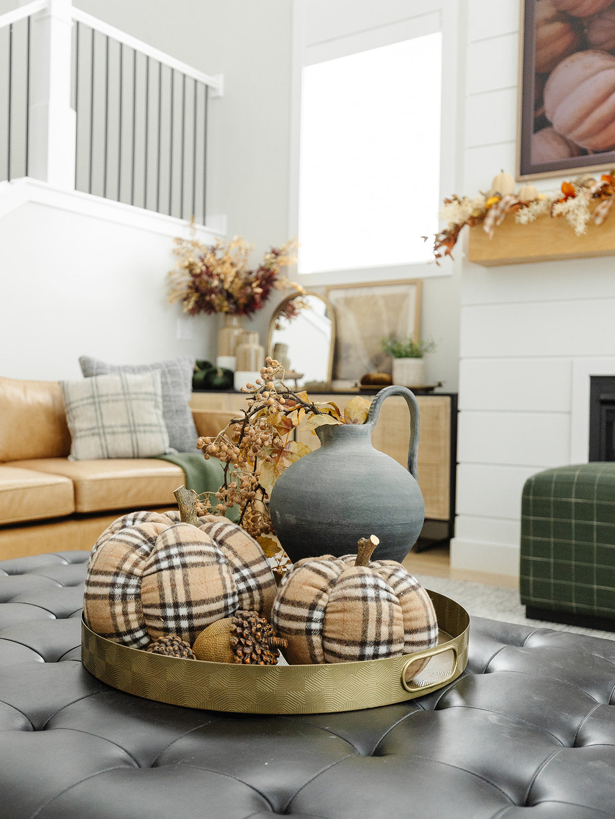 Plush Plaid Pumpkin - 2 Sizes
