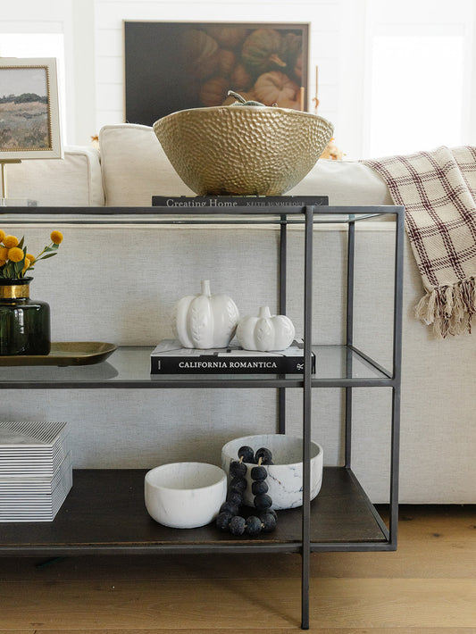 White Ceramic Pumpkin - 2 Sizes