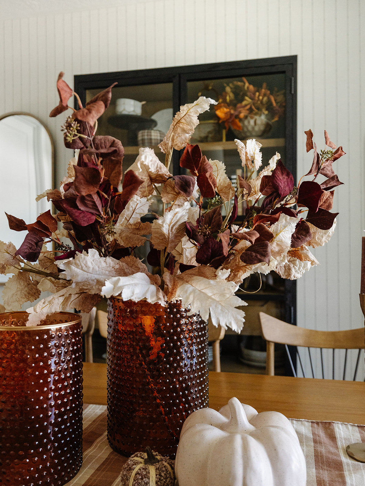 Burgundy & Rust Silver Dollar Eucalyptus - 38"