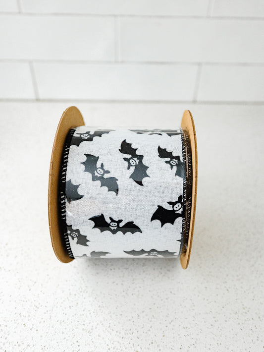 Wired Glittered Bats with Black Back - 2 Widths