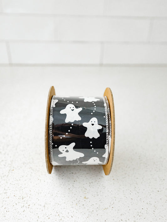 Ghosts Wired Ribbon - 2.5"
