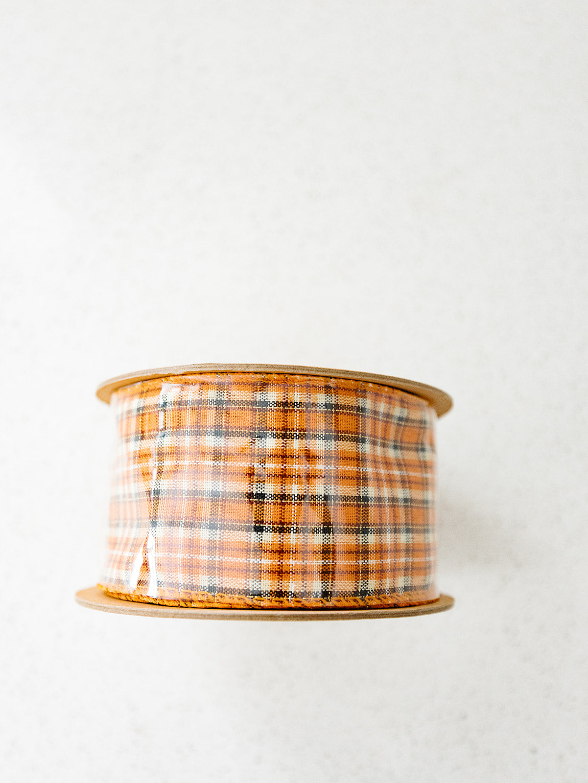 Plaid Rust/Multi Ribbon - 2.5"