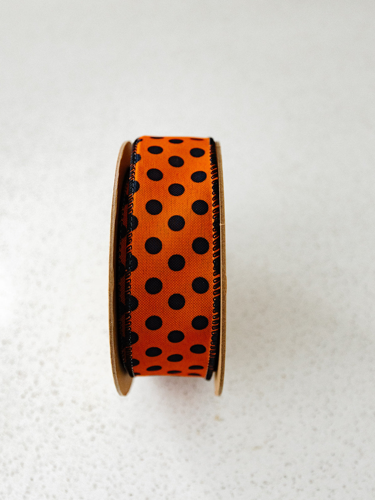 Wired Orange with Black Dots Ribbon - 1.5"